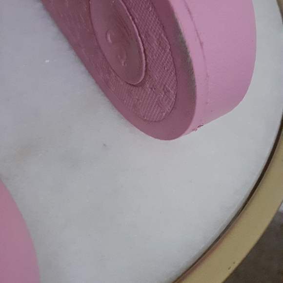 STEVE MADDEN, Sandals, Size 8, pink, with designs on the front. - Picture 4 of 6